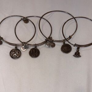 Alex and Ani Silver Charm Bracelets